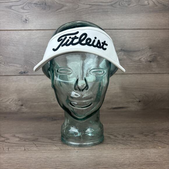 Titleist FJ PRO V1 Golf Visor Hat Unisex OS White Strap Back Embroidered Cap - Picture 1 of 14